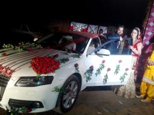 JUST MARRIED wedding car Punjab — Punjab Wedding Cars
