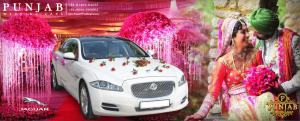 WEDDING CARS — Jaguar XJL - Poster Picture - Jaguar car rental in Punjab wedding car in Punjab