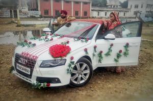 JUST MARRIED wedding car Punjab — Punjab Wedding Cars