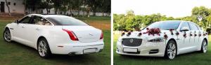 WEDDING CARS — White Jaguar XJ L - Poster wedding car in Punjab