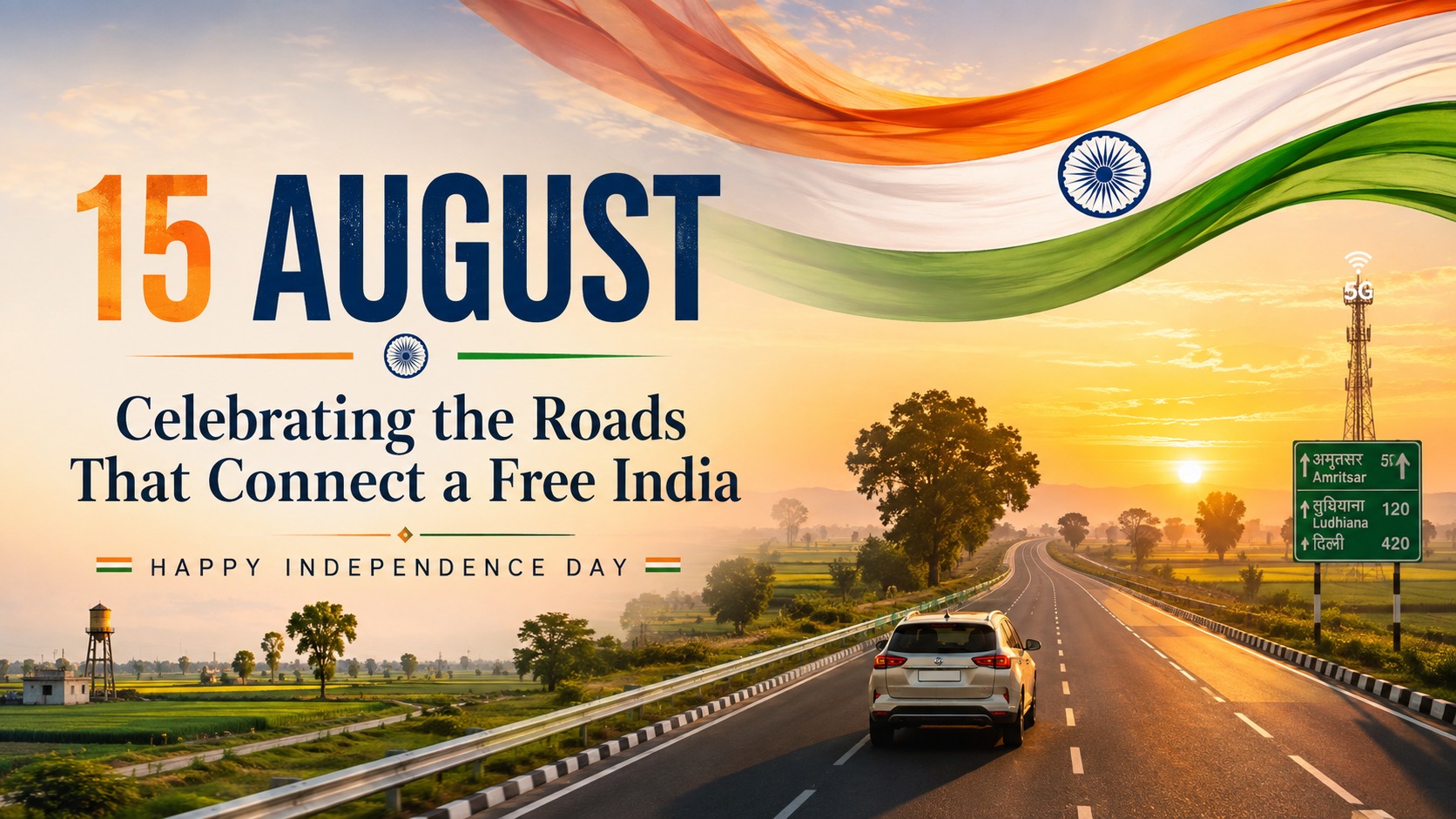 15 August: Celebrating the Roads That Connect a Free India | Independence Day 2026