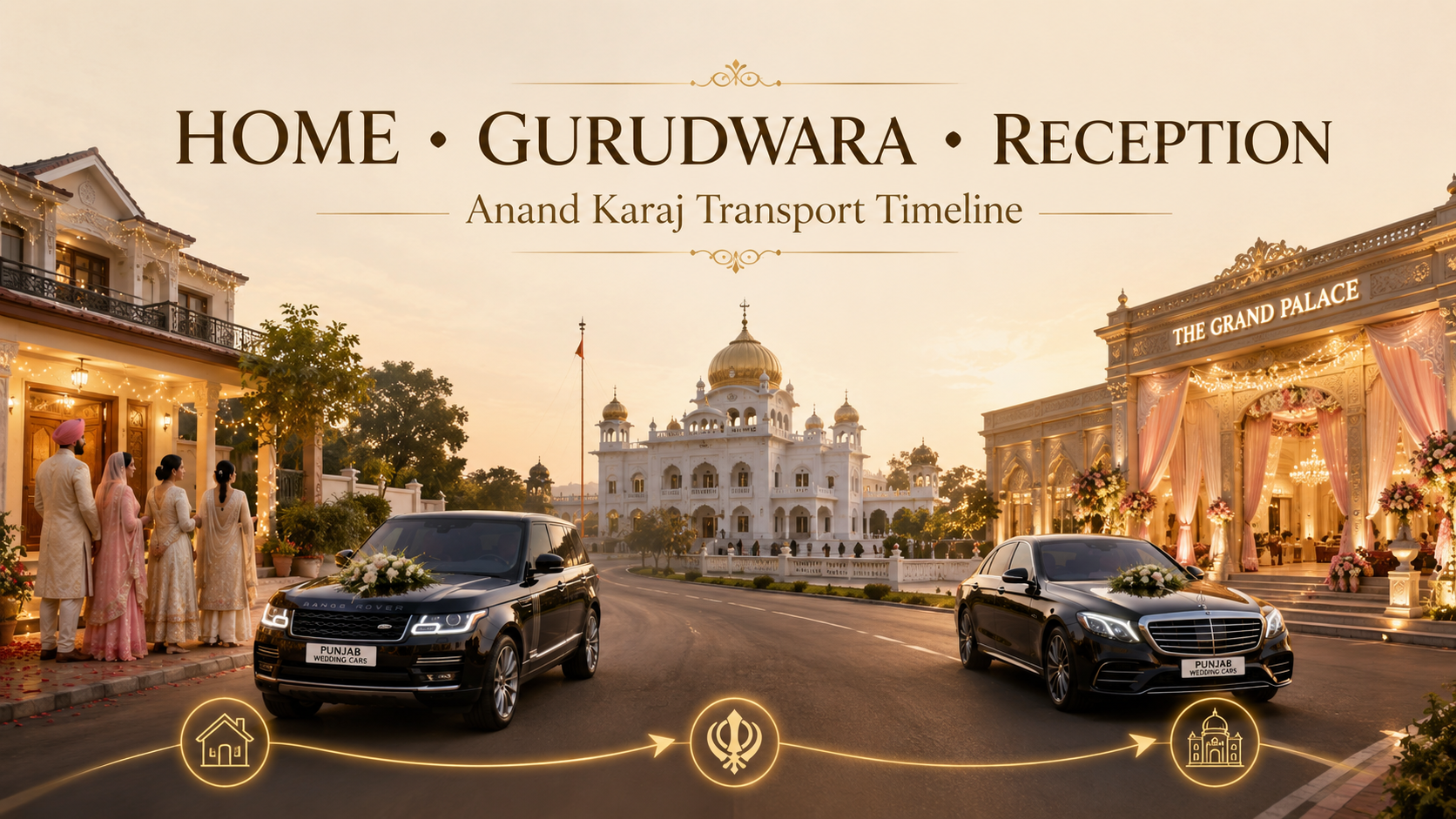 Home to Gurudwara to Reception: A Complete Anand Karaj Transport Timeline