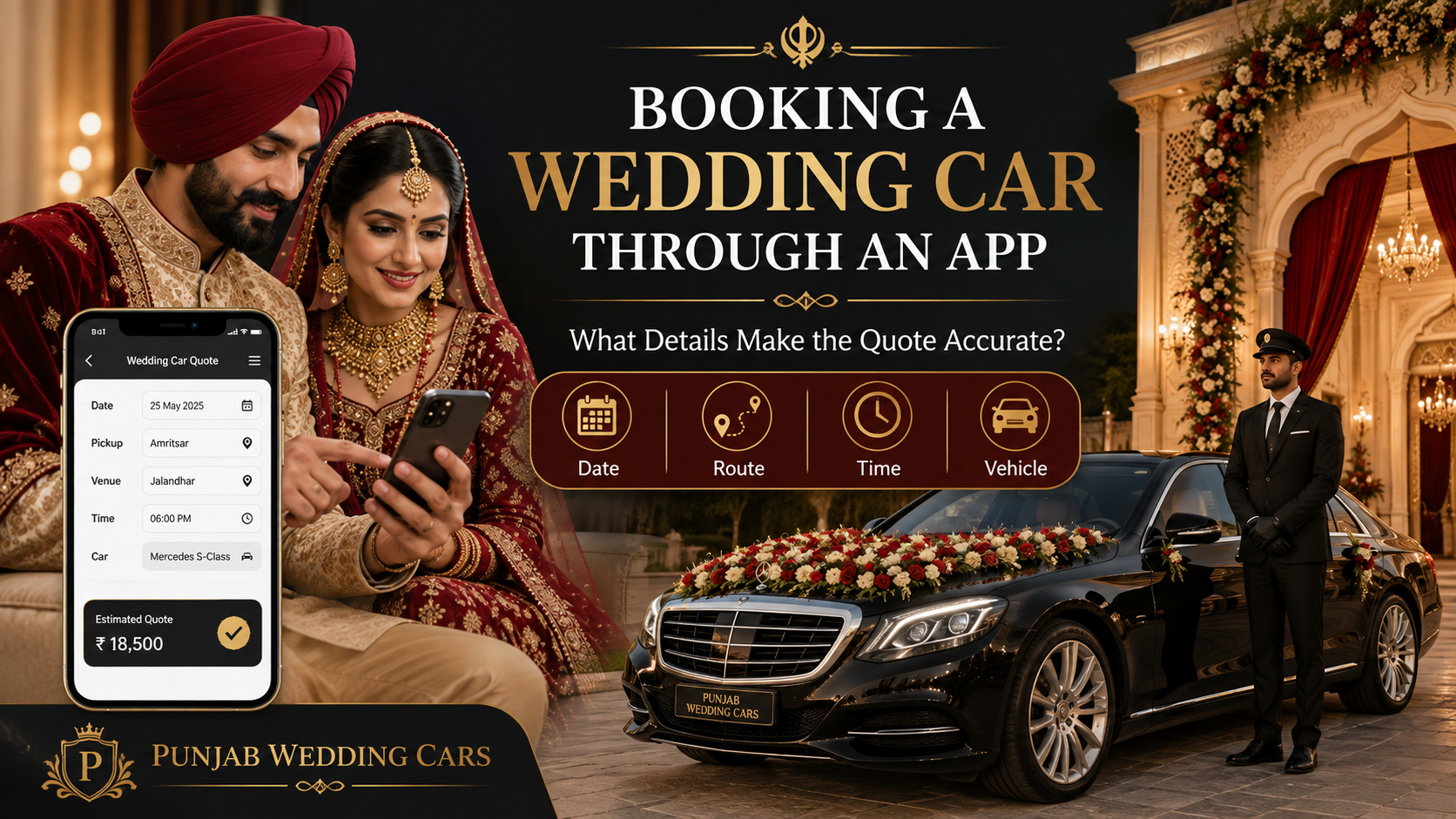 Booking a Wedding Car Through an App: What Details Make the Quote Accurate?