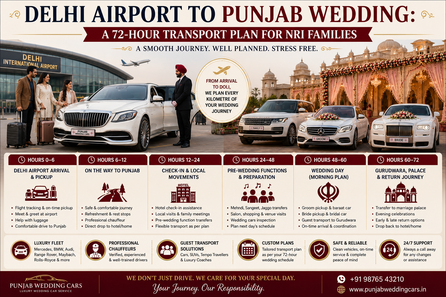Delhi Airport to Punjab Wedding: A 72-Hour Transport Plan for NRI Families