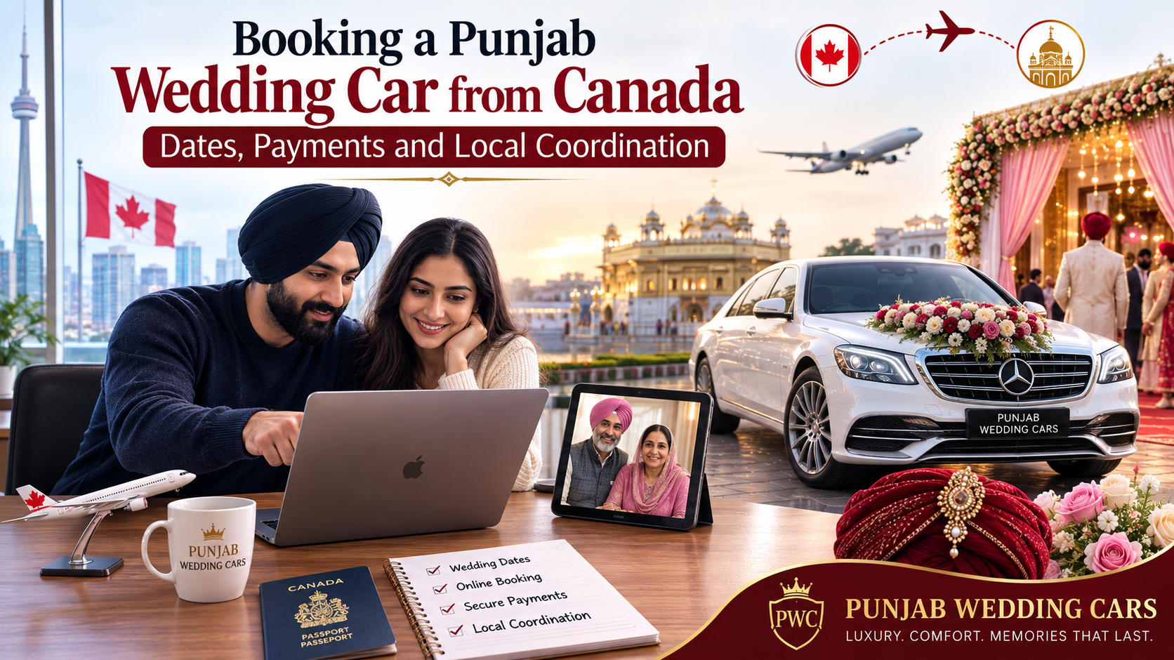Booking a Punjab Wedding Car from Canada: Dates, Payments and Local Coordination