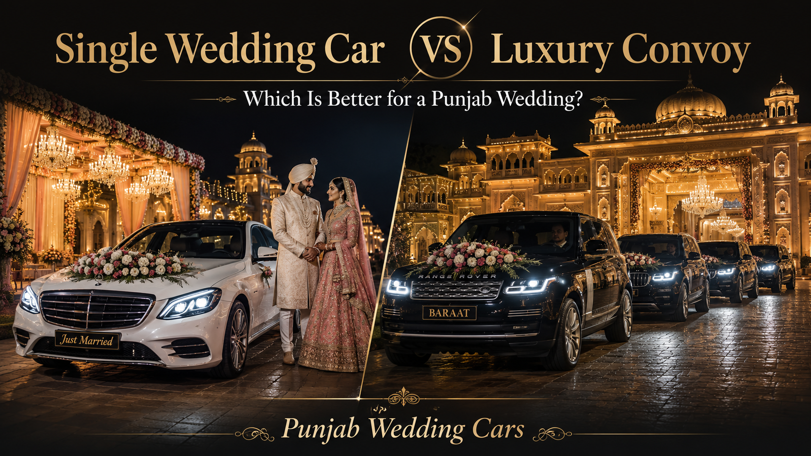 Single Wedding Car vs Luxury Car Convoy: Which Is Better for a Punjab Wedding?