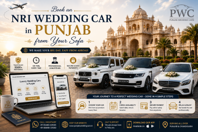 Book an NRI Wedding Car in Punjab from Your Sofa