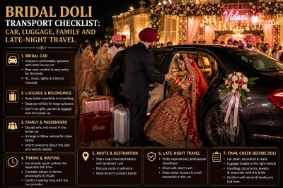 Bridal Doli Transport Checklist: Car, Luggage, Family & Late-Night Travel in Punjab