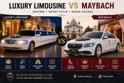 Luxury Limousine vs Maybach: Seating, Entry Style and Venue Access Compared