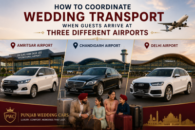 How to Coordinate Wedding Transport When Guests Arrive at Three Different Airports