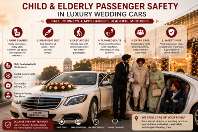 Child and Elderly Passenger Safety in Luxury Wedding Cars in Punjab