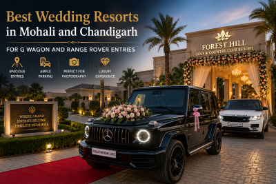 Best Wedding Resorts in Mohali and Chandigarh for G Wagon and Range Rover Entries