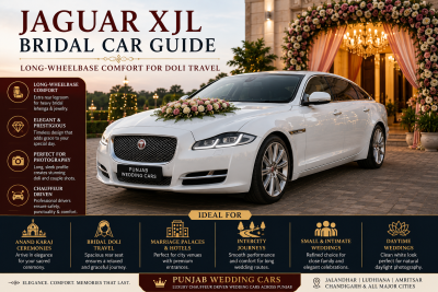 Jaguar XJL Bridal Car Guide: Long-Wheelbase Comfort for Doli Travel