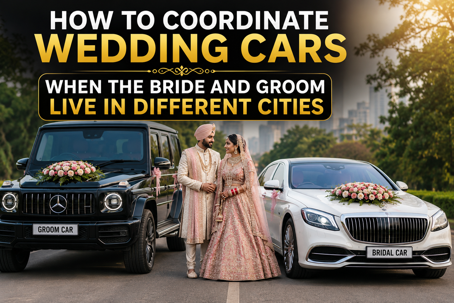 How to Coordinate Wedding Cars When the Bride and Groom Live in Different Cities