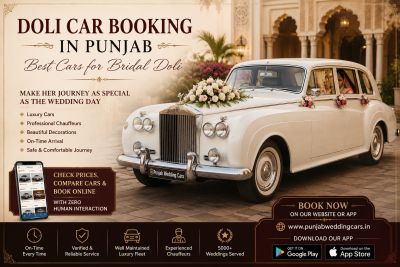 Doli Car Booking in Punjab | Best Luxury Bridal Cars for Wedding