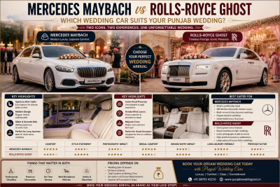 Mercedes Maybach vs Rolls-Royce Ghost: Which Wedding Car Suits Your Punjab Wedding?