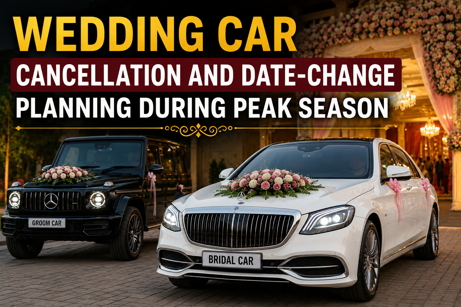 Wedding Car Cancellation and Date-Change Planning During Peak Season in Punjab