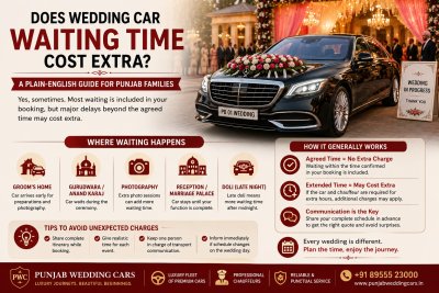 Does Wedding Car Waiting Time Cost Extra? A Plain-English Guide for Punjab Families