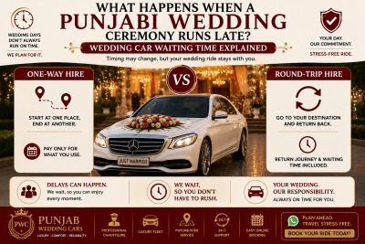 What Happens When a Punjabi Wedding Ceremony Runs Late? Wedding Car Waiting Time Explained