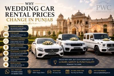 Why Wedding Car Rental Prices Change in Punjab