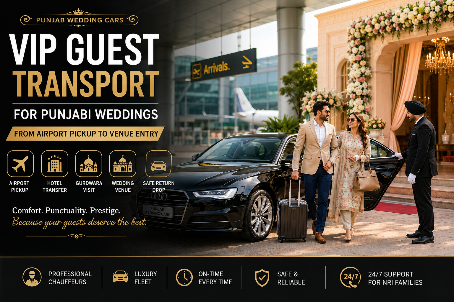 VIP Guest Transport for Punjabi Weddings: From Airport Pickup to Venue Entry