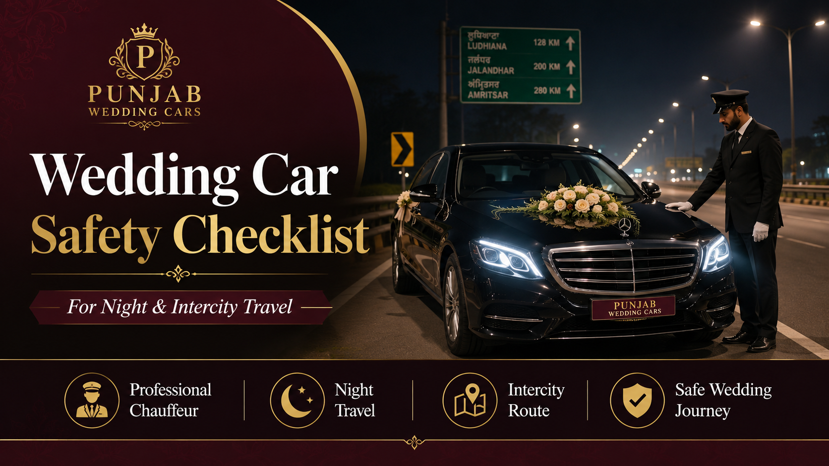 Wedding Car Safety Checklist for Night and Intercity Travel
