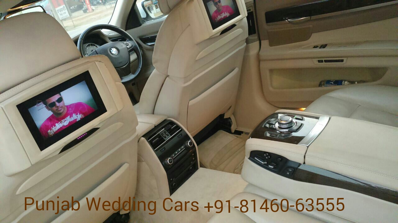 BMW 730 Ld White wedding car hire Punjab — Punjab Wedding Cars