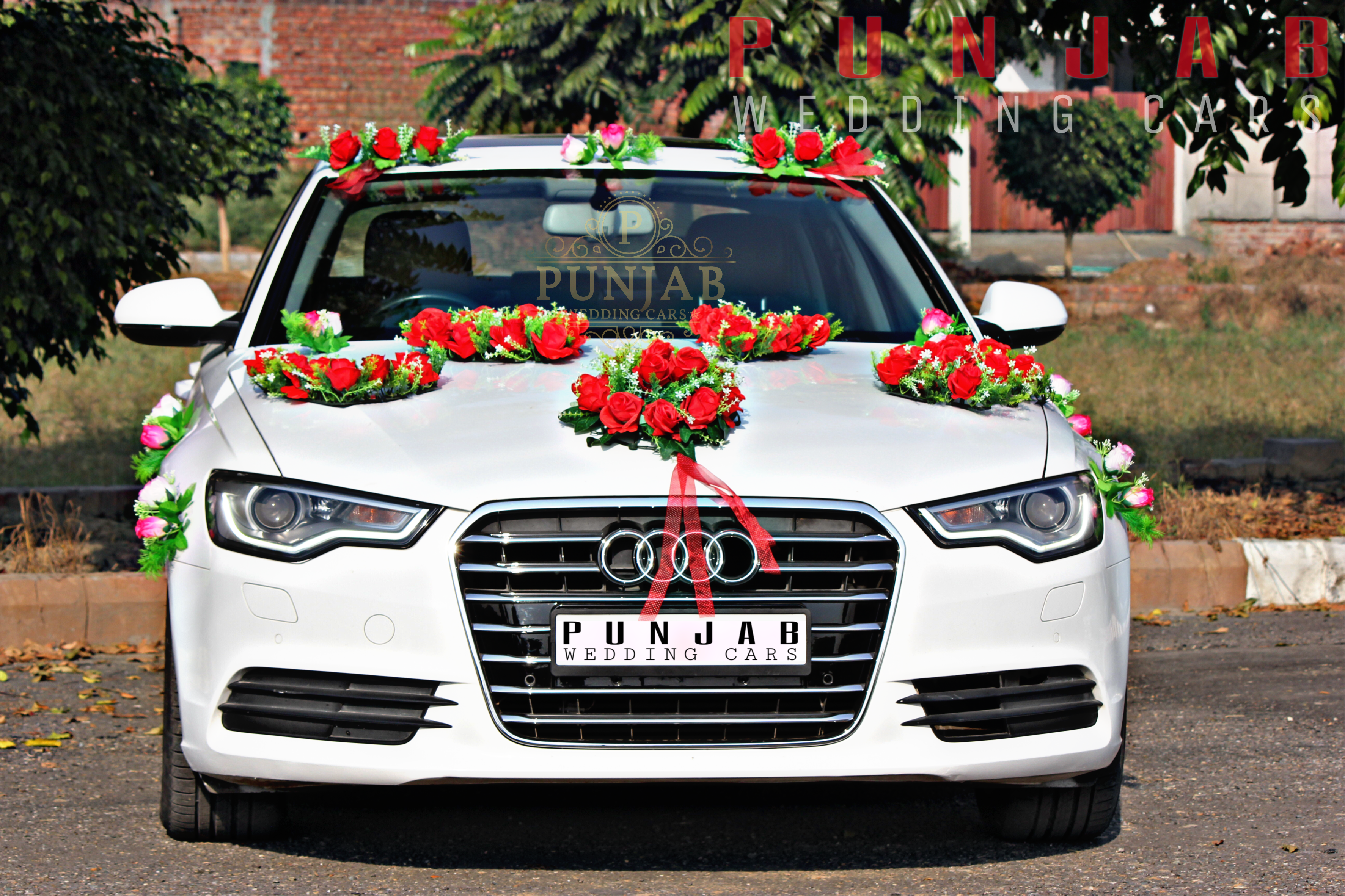 AUDI A6 White wedding car hire Punjab — Punjab Wedding Cars