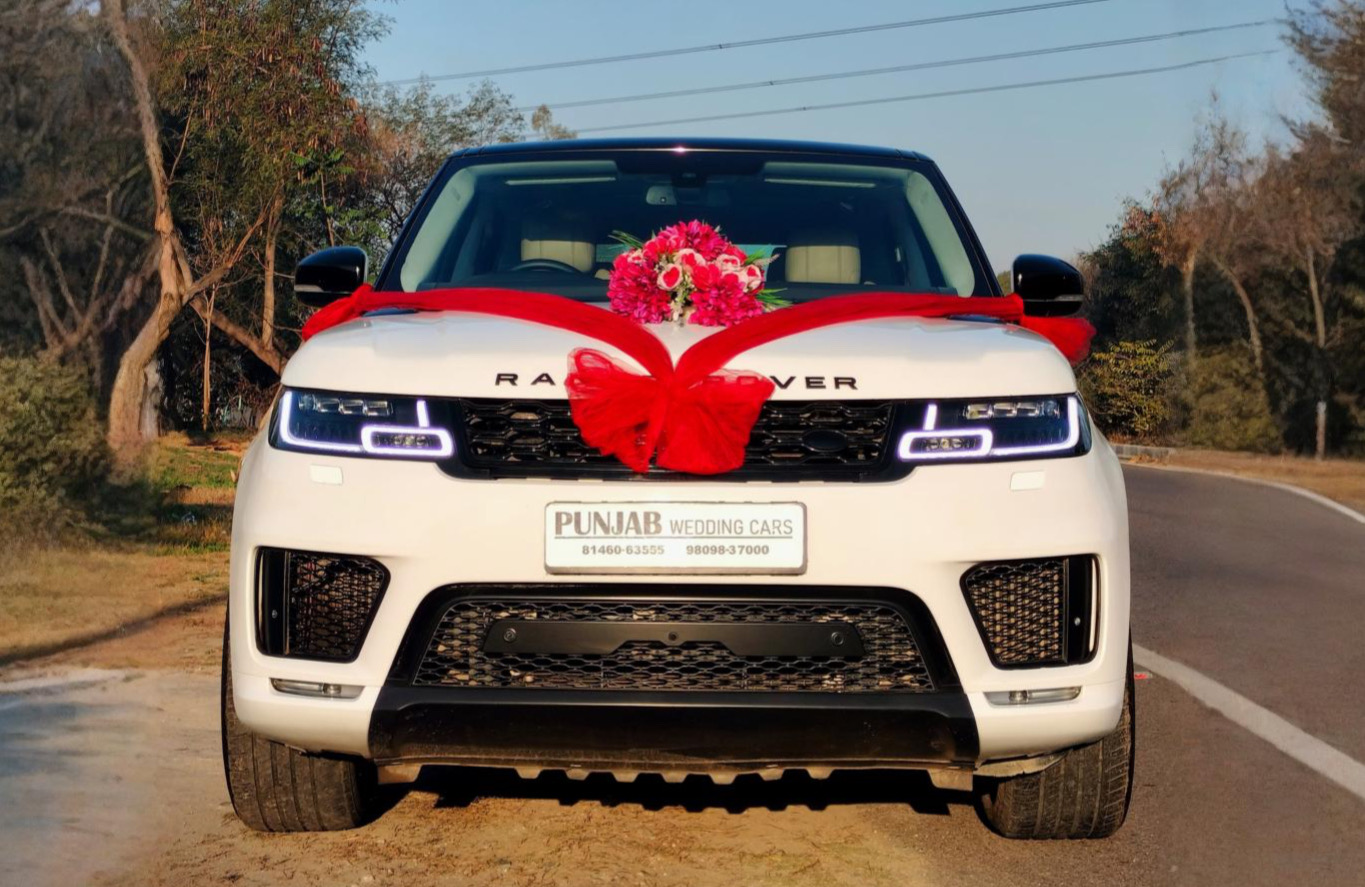 Land Rover Range Rover Sport (New) White wedding car hire Punjab — Punjab Wedding Cars