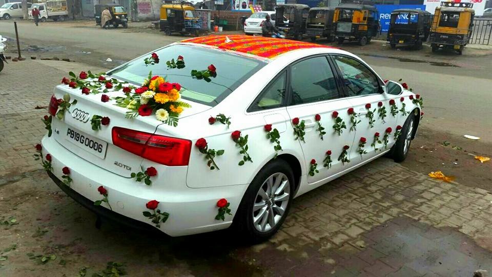 AUDI A6 White wedding car hire Punjab — Punjab Wedding Cars