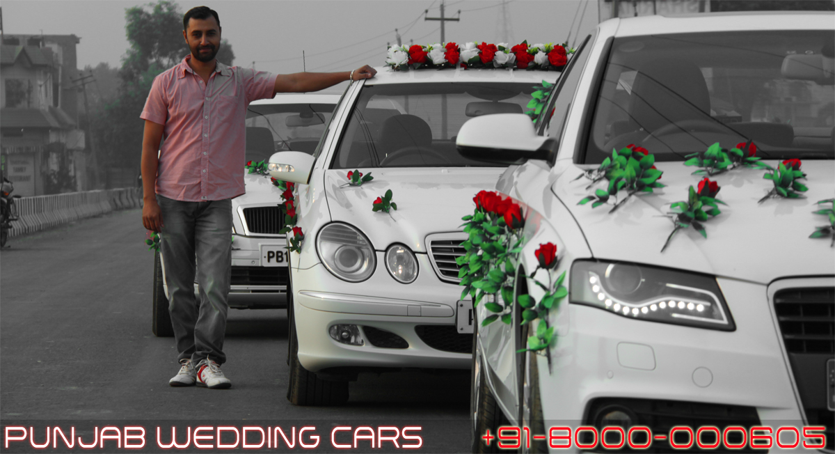 AUDI A4 White wedding car hire Punjab — Punjab Wedding Cars