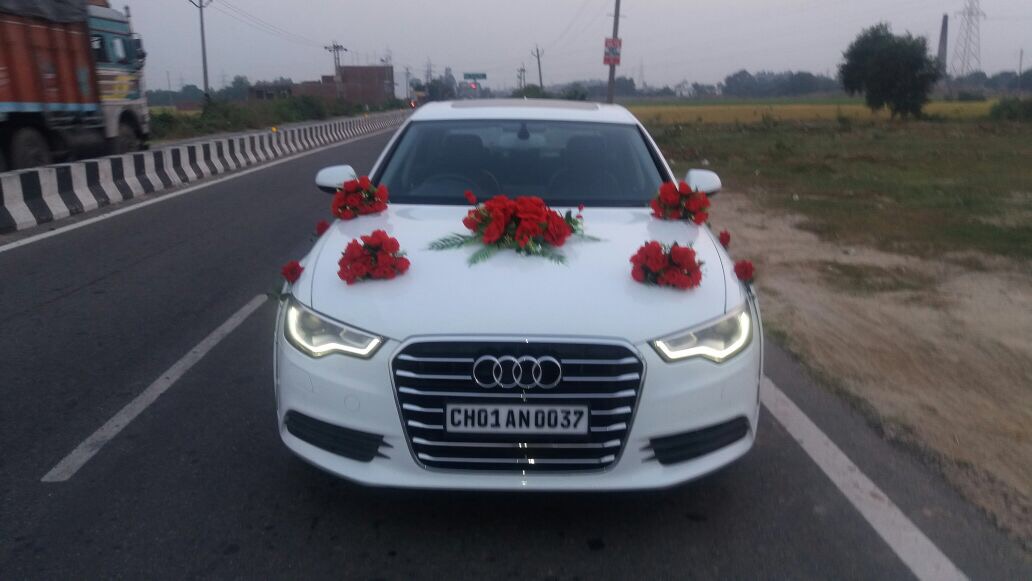 AUDI A6 White wedding car hire Punjab — Punjab Wedding Cars