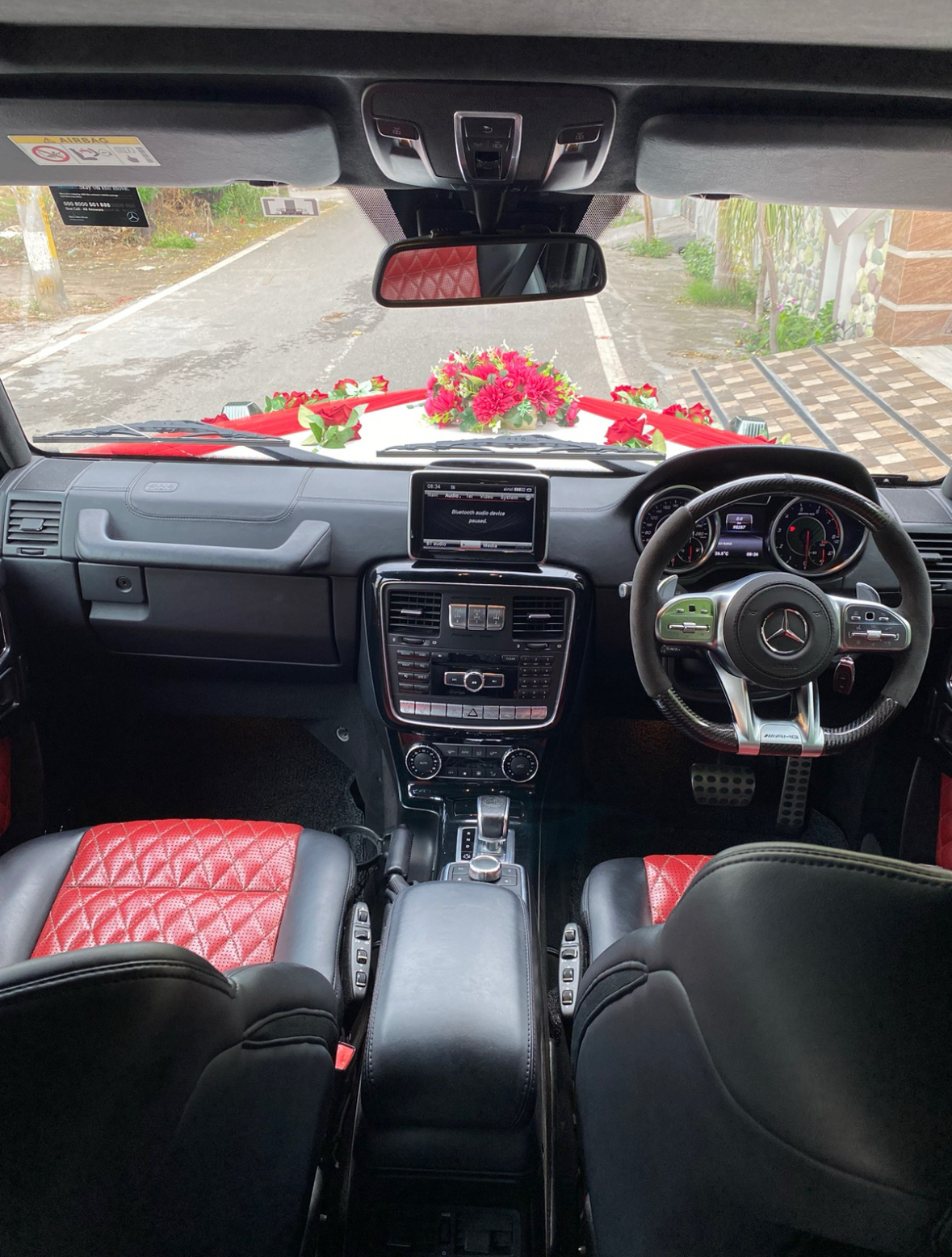 MERCEDES G Wagon (G63 AMG) White wedding car hire Punjab — Punjab Wedding Cars