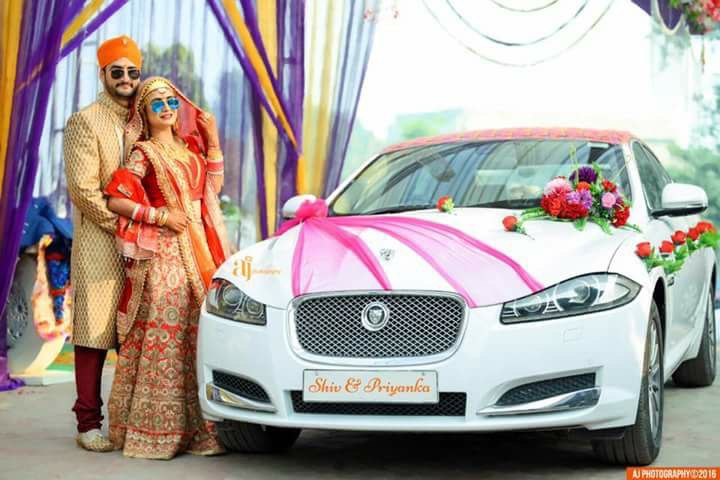 JAGUAR XF WHITE wedding car hire Punjab — Punjab Wedding Cars