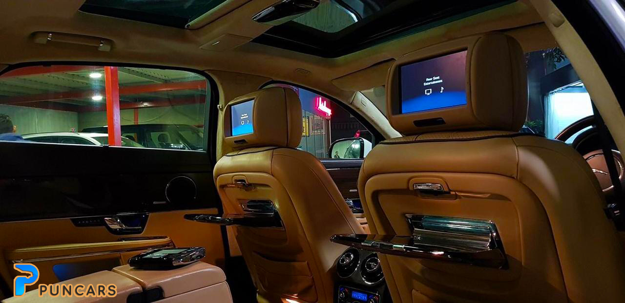 JAGUAR XJ L White wedding car hire Punjab — Punjab Wedding Cars