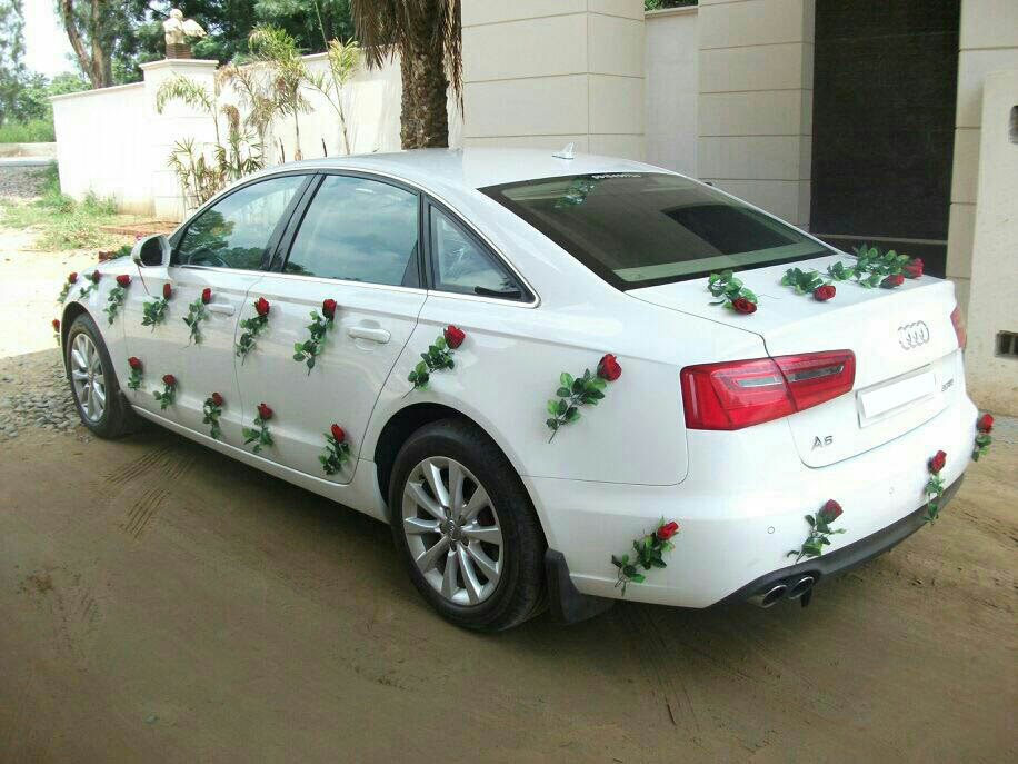 AUDI A6 White wedding car hire Punjab — Punjab Wedding Cars