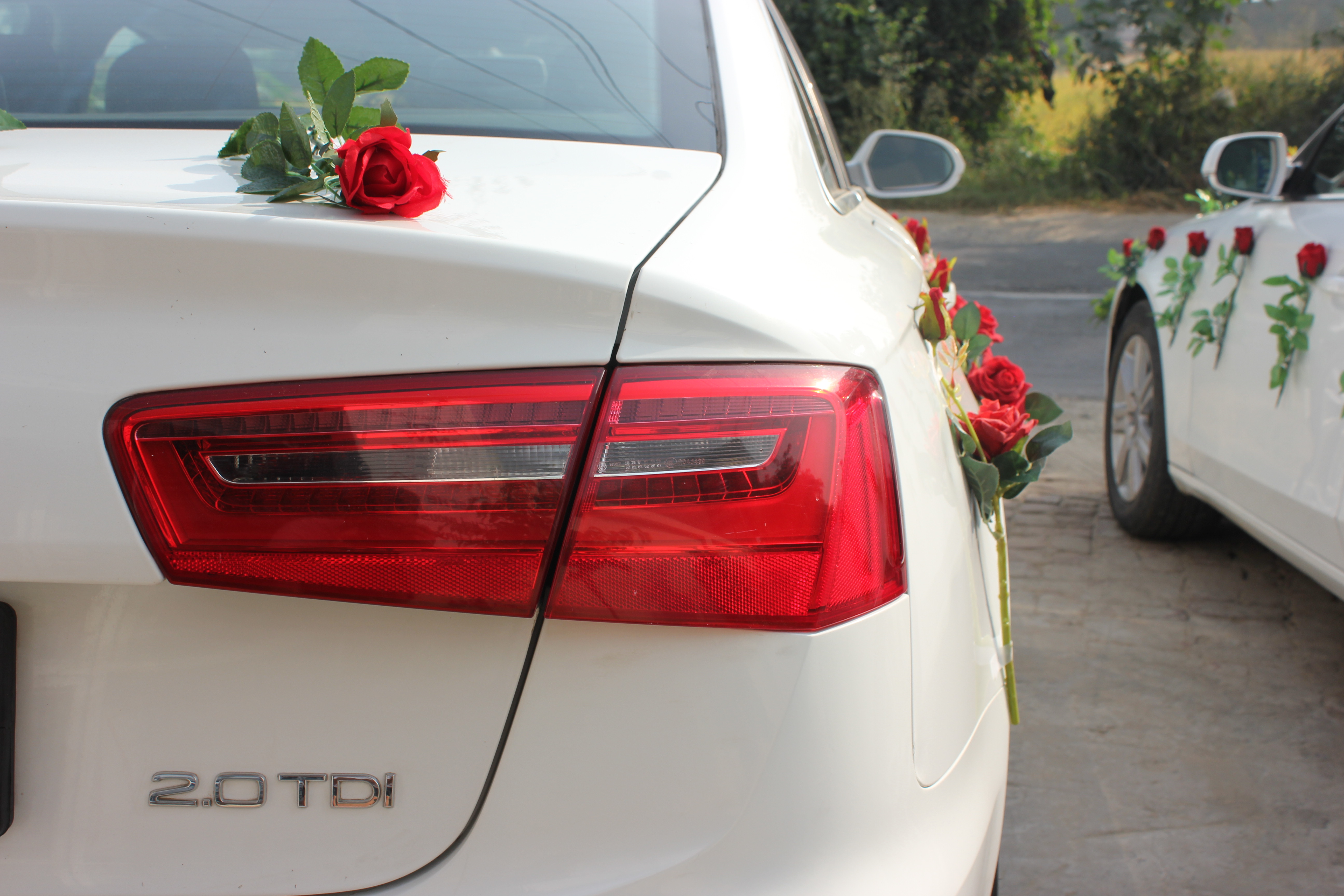 AUDI A6 White wedding car hire Punjab — Punjab Wedding Cars