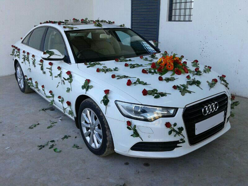 AUDI A6 White wedding car hire Punjab — Punjab Wedding Cars