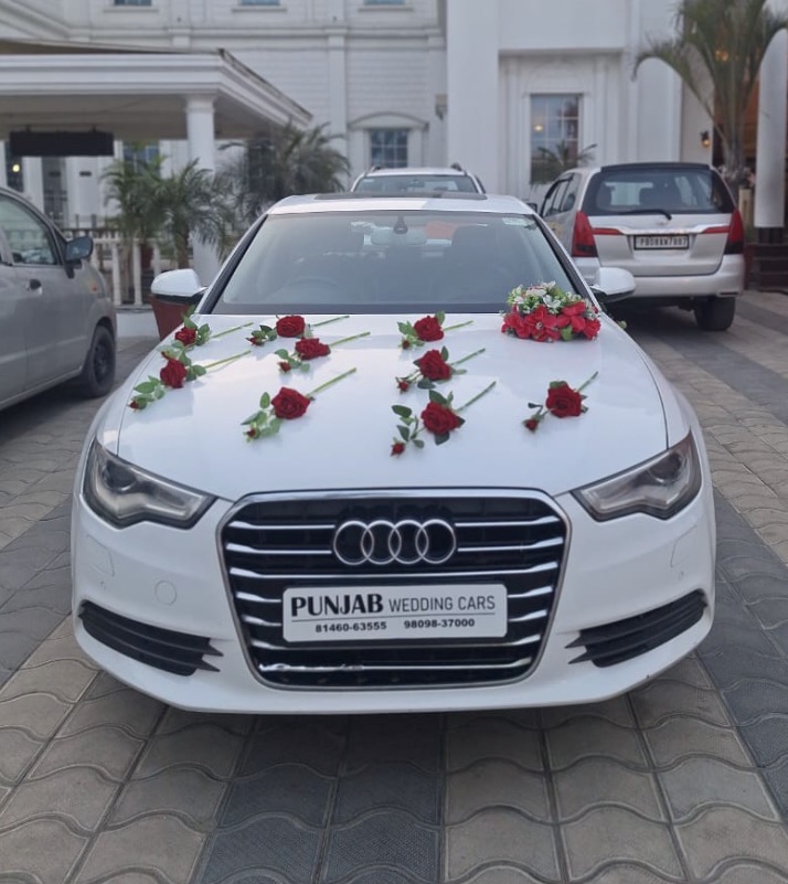 AUDI A6 White wedding car hire Punjab — Punjab Wedding Cars