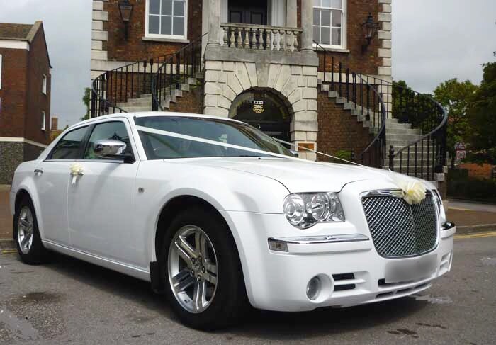 CHRYSLER 300C White wedding car hire Punjab — Punjab Wedding Cars