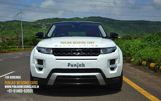Land Rover RANGE ROVER - EVOQUE WHITE wedding car hire Punjab — Punjab Wedding Cars