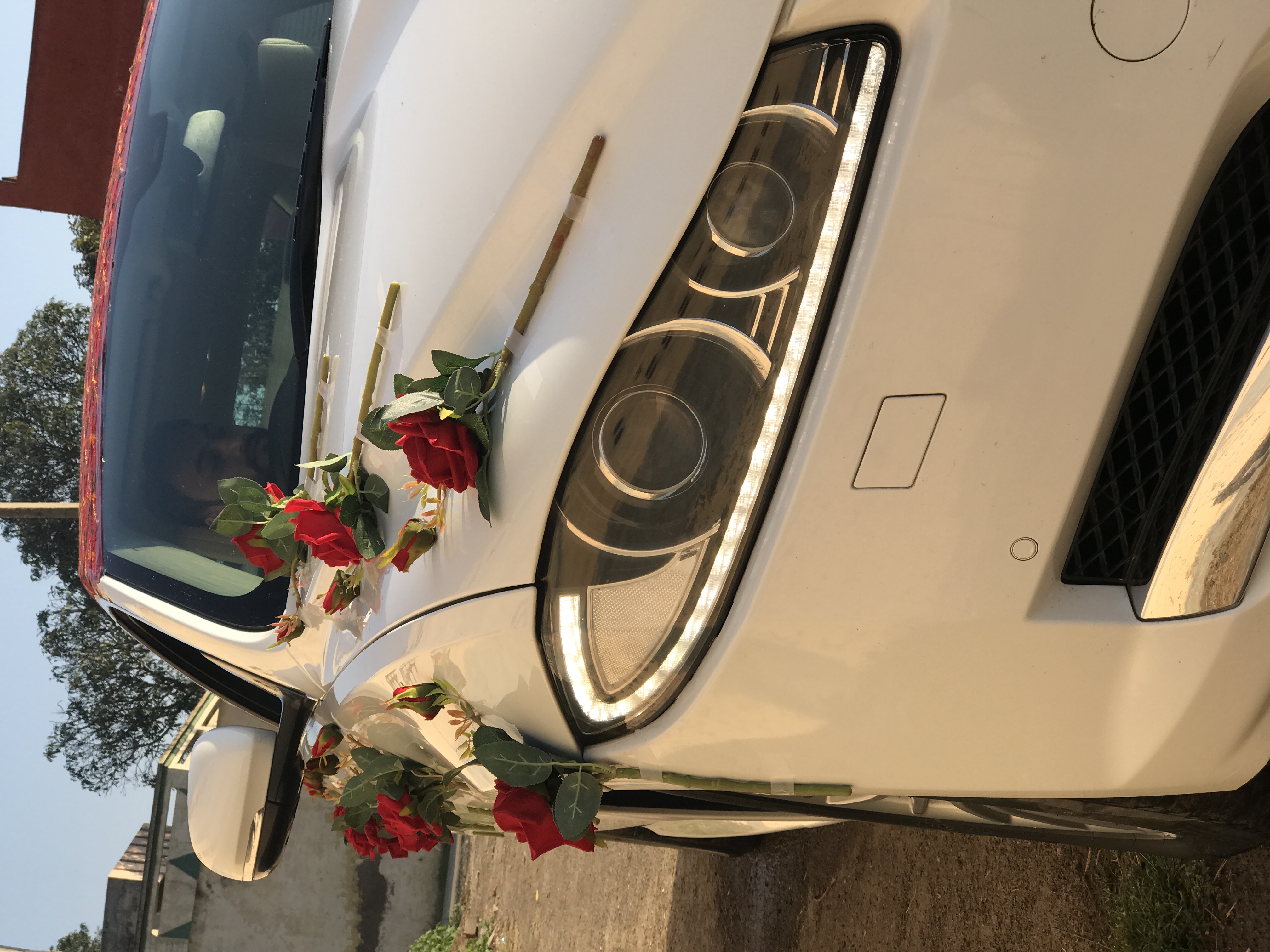 JAGUAR XF WHITE wedding car hire Punjab — Punjab Wedding Cars